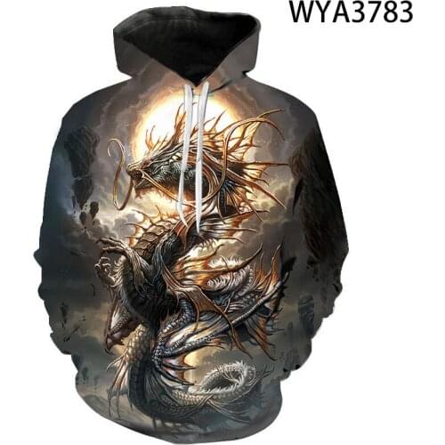 New Fashion Dragon Fashion Hoodies Cool Men Women Children Sweatshirts 3D Printed Pullover Streetwear Boy Girl Kids Casual Tops