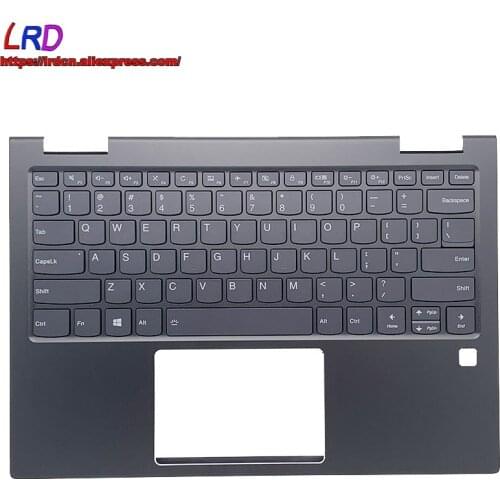New Shell C Cover Upper Case Palmrest with US English Backlit Keyboard for Lenovo Ideapad Yoga 730-13IKB IWL Laptop 5CB0Q95904