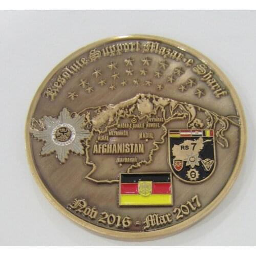 Excellent quality electroplated brass coin engraving round coin