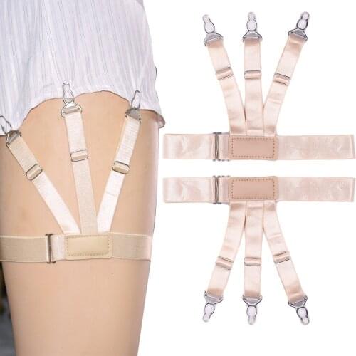 Men Women Shirt Garters Stays Business Suspenders Braces Garter Belt