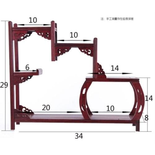 Red acid half round BBG style Bojia shelf, antique rack, multi treasure rack, rack, handicraft, living room rack