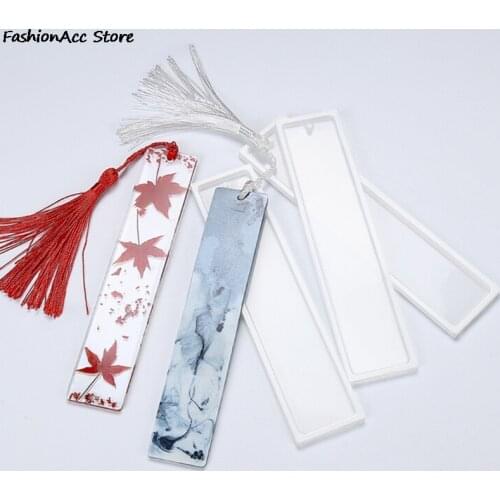 Rectangle DIY Craft Silicone Transparent Mold Silicone Bookmark Mold, Bookmark Mould Making Epoxy Resin JewelryDIY