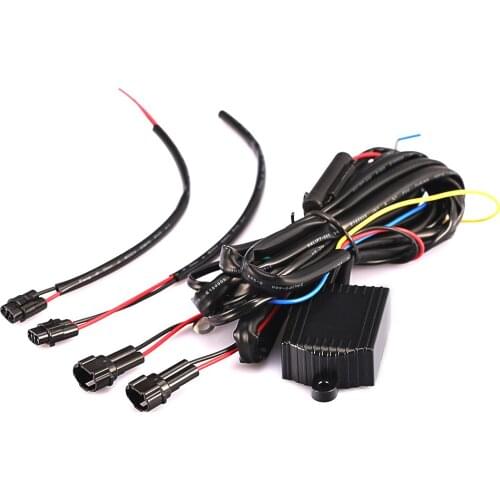 DRL LED Daytime Running Light Relay Harness Automatic On Off Control Switch 12V Hot
