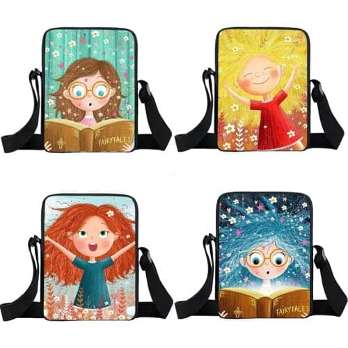 Lady Girl Messenger Bag Africa Beauty Princess Small Shoulder Bag Brown Women Handbag Mini Totes Teenager Crossbody Bags