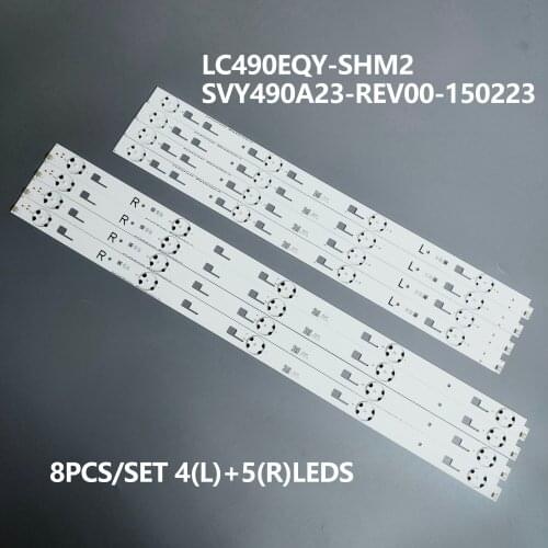 LED Backlight strip For So ny 49 inch TV KD-49XD7005 LC490EQY-SJA3 KD-49XD7005 KD-49XD7066 JDE 49'' CSP DRT Rgiht Left v02