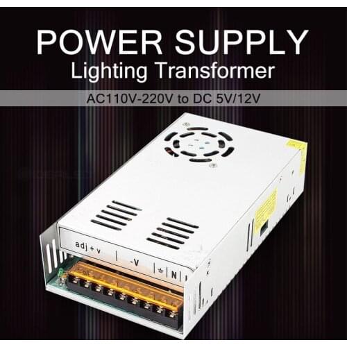 DC12V/5V LED Power Supply Driver LED Lighting Transformer for LED Strip LED Module 60W/100W/150W/200W/240W/360W/500W Power