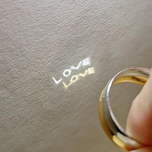 Creative S925 Silver Projection Women Ring Valentines Day Gift Shining Exquisite Party Dinner Jewelry Hand Jewelry Accessories