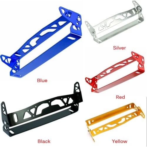 Universal Aluminum Car JDM Styling License Plate Frame Frame Tag Holder New 1pc Multi Color Power License Plate Frames