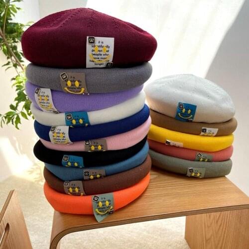 15 colors Vintage Plain Beret Cap Beanie Hat French Style Women Girls Wool Warm Winter Hat Femme Hats Caps Street Fashion Hats
