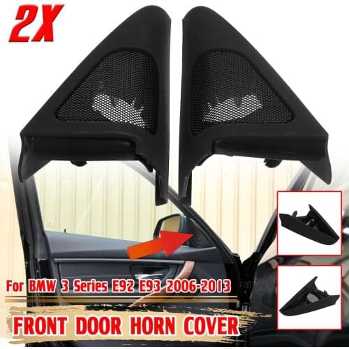 High Quality Car Tweeter Covers For BMW 3 Series E92 E93 2006-2013 Car Front Door Speakers Audio Trumpet Cover Trim With Foam