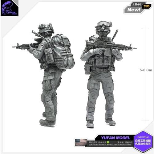 1/35 Resin Figure Model Kits American Special Soldier self-assembled Ah-02