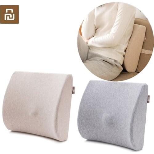 100% Youpin 8H Memory Cotton Nursing Lumbar Cushion Chair Pillow Soft Comfortable Lumbar Pillow for Home Office Travel Use