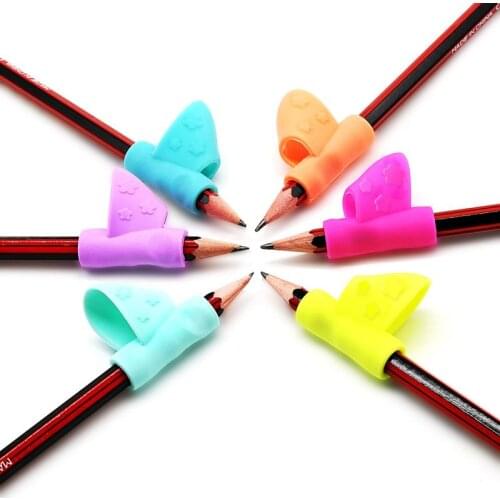3PCS Writing Corrector Pencil Clip Holder Montessori Toys For Children Kids Learning Holding Device Correcting Pen Holder