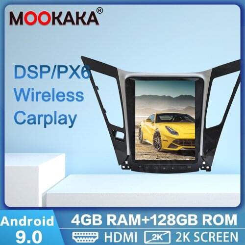 PX6 Tesla Screen Android 9.0 128G Car GPS Navigation For Hyundai Sonata 8 2012-2014 Multimedia DVD Player Auto Stereo Head Unit