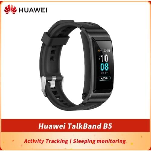 Original Huawei TalkBand B5 Talk Band B5 Bluetooth Wristbands Touch AMOLED Screen Call Earphone Band Health Waterproof Sleep