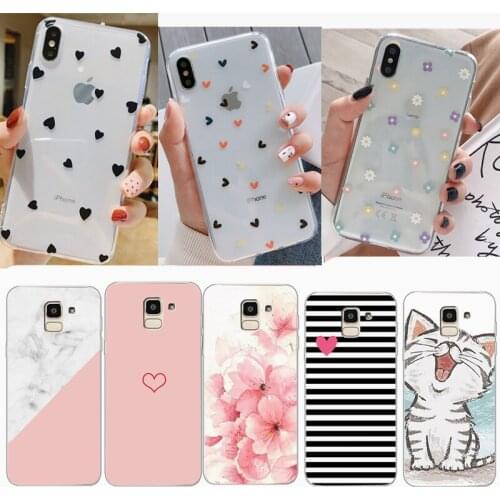 Phone Case for Samsung Galaxy S8 S9 Plus Case Silicon Soft TPU Cover Fundas for Samsung Note 9 A7 A8 Plus J4 J6 J8 2018 S7 edge