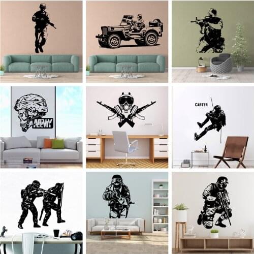 Diy Fashion Soldier Home Decor Wall Stickers Living Room Vinyl Home Decor Wall Decal Home Decor