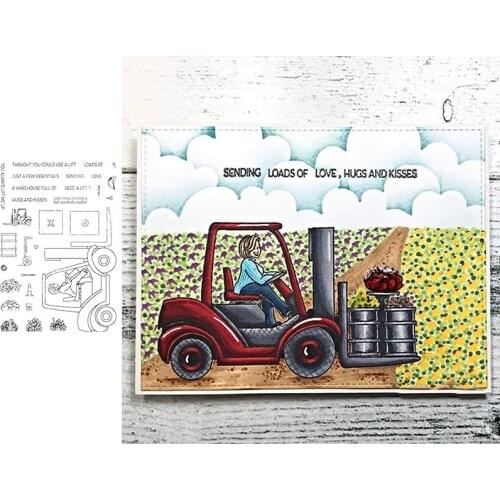 Forklift Traffic Cone JUST A FEW ESSENTIALS Words Transparent Clear Stamps For DIY Scrapbooking Paper Cards Crafts New 2020