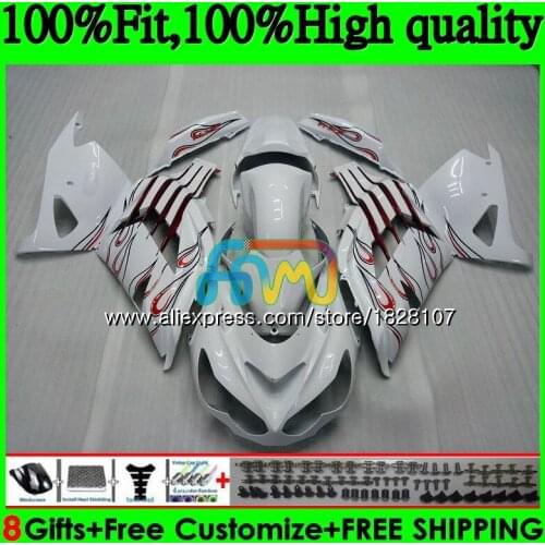 Injection For KAWASAKI ZX 14R ZZR1400 ZX-14R 21BS.23 ZX14R Red flames 06 07 08 09 10 11 2006 2007 2008 2009 2010 2011 Fairing