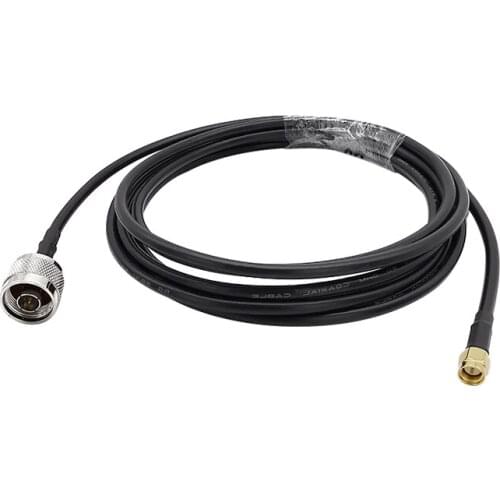 1Pcs Low Loss N Male to SMA Male RF Coaxial Antenna Connector LMR195 Extension Jumper Pigtail Cable SMA Plug to N Plug Adapter
