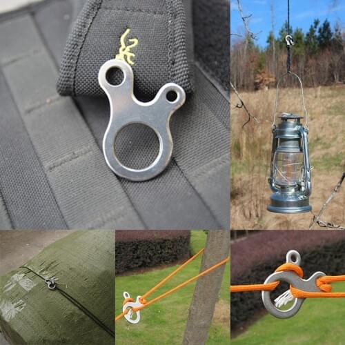 Tight Survive fastener bushcraft Tent camp hike Quick outdoor Multi rope buckle pocket tool travel kit wind cord Fast knot