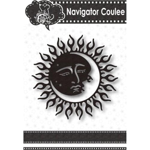 Metal Cutting Die Moon Sun Scrapbook Stamping Die Cutting Die Clearing Stamps Cutting Decoration DIY Craft New Arrival 2021