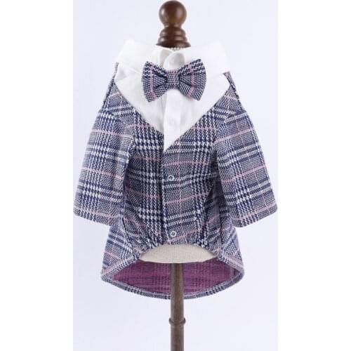 Male Dog Suit Dog Clothes Wedding Gentleman Tuxedo Outfit Poodle Pomeranian Schnauzer Bichon Pet Clothing Costume Coat Dropship