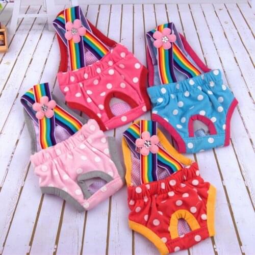 Dog Underwear Diaper Physiological Pants Sanitary Pants Diaper Menstruation Pet Underwear For Female Girl Dogs
