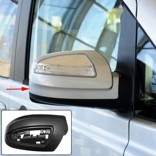 NEW-for Benz Vito Viano W639 2011-2015 Replacement Mirror Covers Car Side Door Rear View Mirror Cover Cap Shell