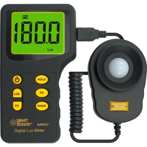 New Professional Original Digital Luxmeter Light Meter Photometer for photography Luminometer Spectrometer 200,000 Lux Meter