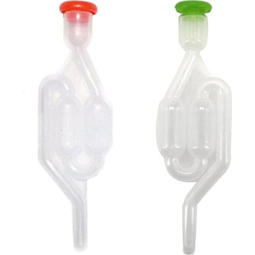 Plastic Check Valve Rubber Stopper with Holes Silicone Plug Pure Juice Wine Fermentation Tool