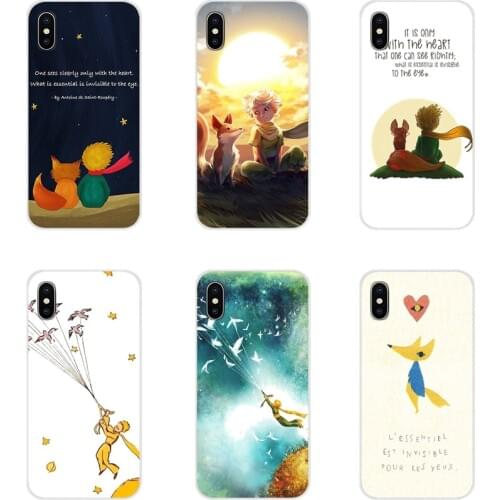 TPU Transparent Shell Cover For Samsung Galaxy J1 J2 J3 J4 J5 J6 J7 J8 Plus 2018 Prime 2015 2016 2017 The Little Prince with fox