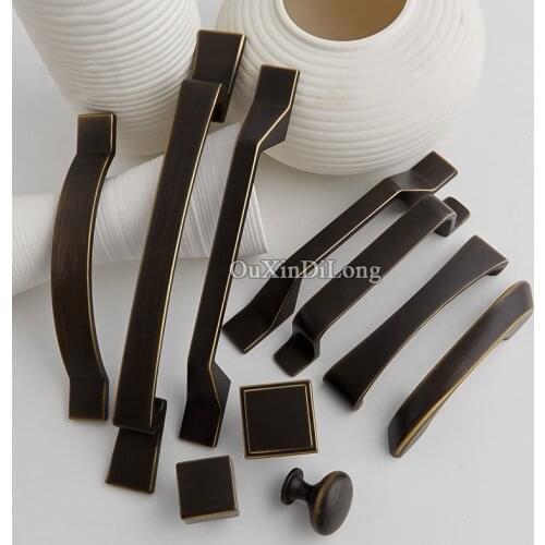 Retro Vintage 8PCS European Antique Kitchen Door Furniture Handles Cupboard Drawer Wardrobe Cabinet Pulls Handles & Knobs