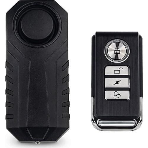 Wireless Bicycle Alarm Remote Control Bike Motorcycle Electric Car Anti-theft Alarm 113dB Lock Vibration Warning Alarm Sensor