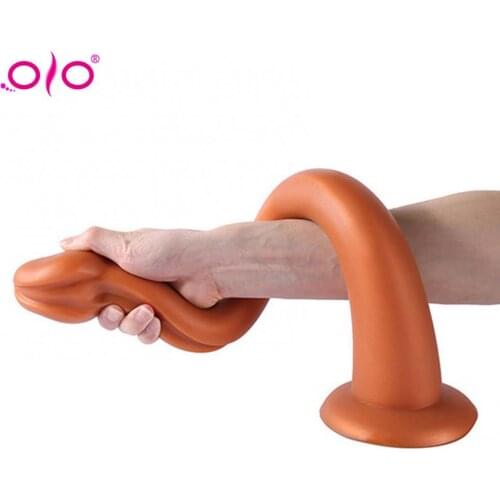 OLO Super Long Anal Dildo Big Silicone Anal Anal Dildo Erotic Adult Sex Toys for Gay Anus Dilator Anal Plug Extender