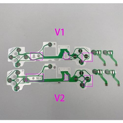 20sets Conductive Film Replacement Button Ribbon Circuit Board For PS5 Controller LR ABXY D Pad Circuit Board