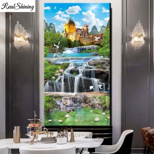 Needlework Diy Spring forest landscape 5d Diamond Painting Cross Stitch 2020 Diamond Embroidery Rhinestone mosaic large T355