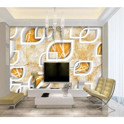 Wellyu Custom wallpaper papel de parede Branches geometric relief marble background 3D TV background wall painting behang