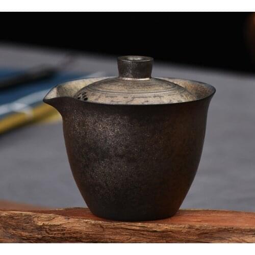 Japanese Ceramic Teapots with Filter Creative Gaiwan Vintage Office Tea Cup Chinese Pottery Kung Fu Kette Tea Pot Drinkware