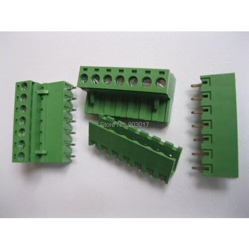 Type Green 7 way/pin 5.08mm Screw Terminal Block Connector 20 Pcs Per Lot HOT Sale