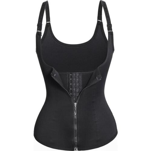 Women Latex Waist Trainer Corset Vest 6 Steel Boned Underbust Corsets Waist Cincher Body Shapewear Bustier Cincher Corselet