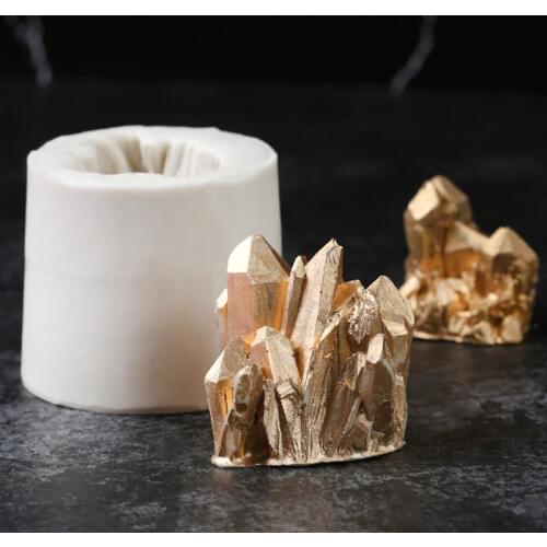 1PC 3D Crystal Column Silicone Mold Chocolate Candy Mould DIY Diamond Crystal Column Moulds Ice Snow Style Cake Decoration Mold