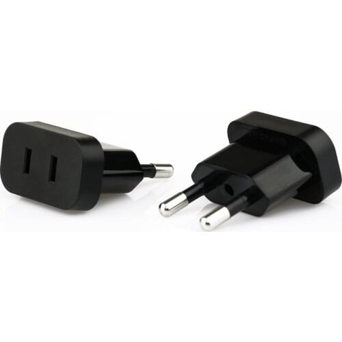 1pcs US To EU Euro Europe Plug Power Plug Converter Travel Adapter US to EU Adapter Electrical Socket