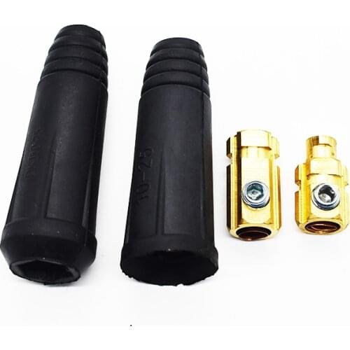 10-25mm European Electric Welding Machine Rapid Connectors Fitting Cable Connector-Plug 200Amp DKJ10-252 2pcs per sets
