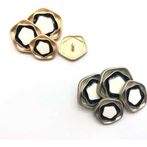 10pcs golden gold metal buttons garment coat sewing accessories buttons for clothing craftsbutton