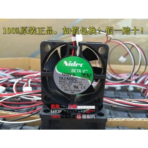 Nidec H35084-57 OKI DC 24V 0.09A 40x40x15mm 3-wire Server Cooling Fan
