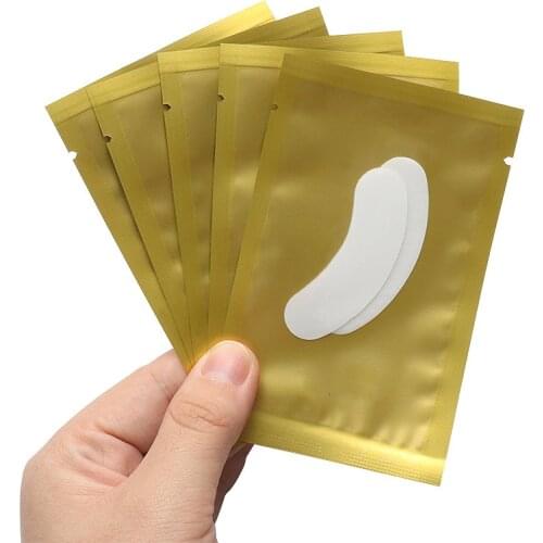 50Pairs/Lot Eye Patch Non Irritation Comfort Fit Mini Under Gel Eye Pad For Eyelash Extensions Eyepads Cosmetic Beauty Tools