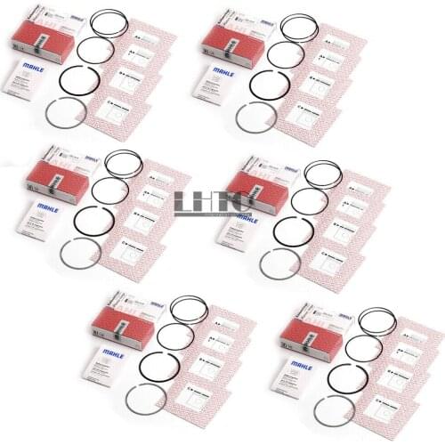 6x 11257559434 Piston Rings Set Ma-hle 85mm For BMW 323i 325i 328i 330i 525i 528i 530i X3 X5 Z4 E90 E92 E60 E70 2.5 3.0 L6 N52