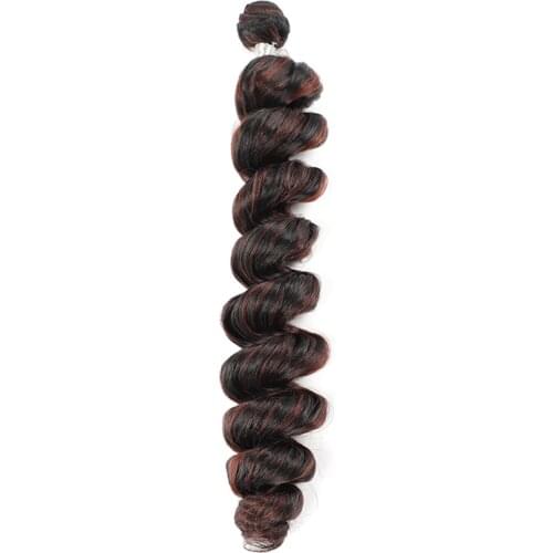 Afro Synthetic Hair Bundles Loose Wave Hair Extensions Long Synthetic Weave Bundles for Women African Curls