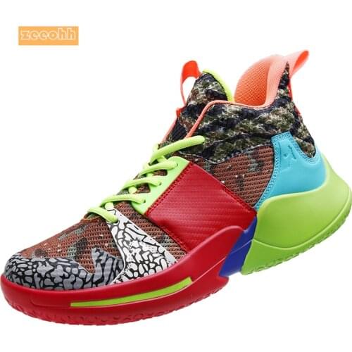 Unisex Autumn High Top Basketball Shoes Children Anti-slip Outdoor Training Shoes Protective Package Basketball Ankle Boots